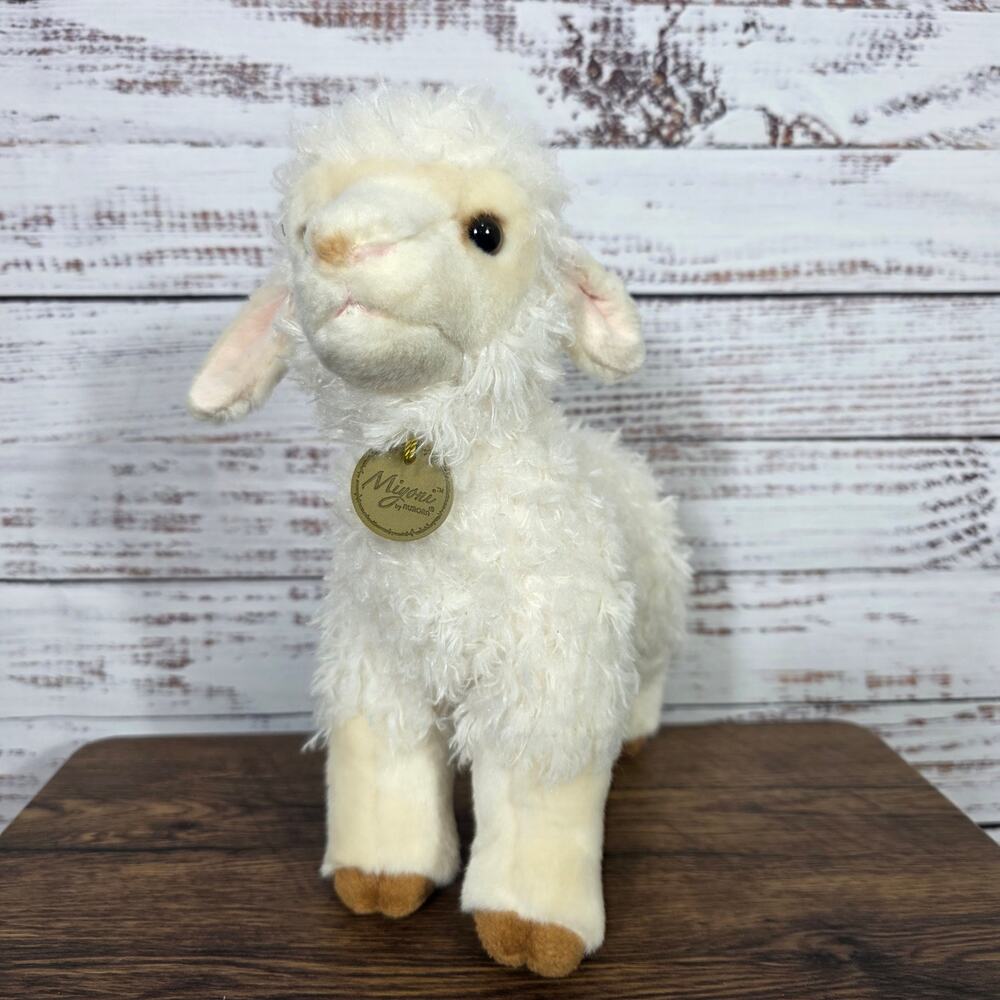 Aurora Miyoni 10" Lovely Lamb Cream Plush Stuffed Animal